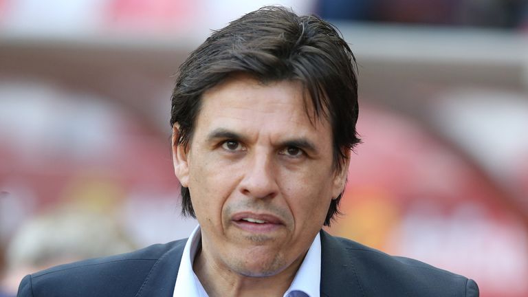 Chris Coleman during the Sky Bet Championship match between Sunderland and Burton Albion at Stadium of Light on April 21, 2018