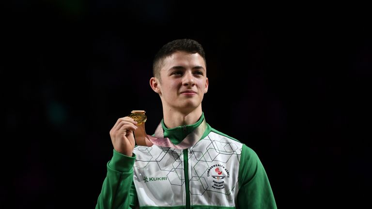 Rhys McClenaghan wins Northern Ireland's first medal of the 2018 Commonwealth Games