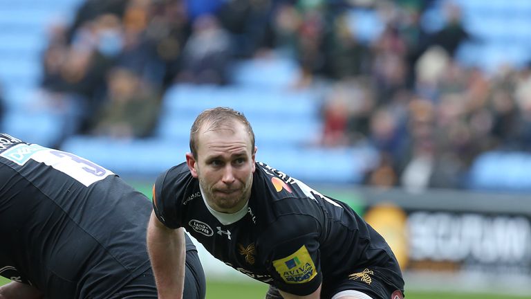 Dan Robson of Wasps in action