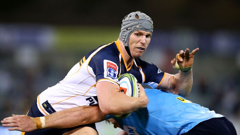David Pocock during the Brumbies and the Waratahs match at GIO Stadium 