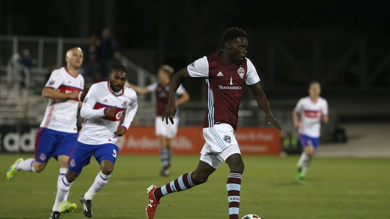 Dominique Badji scored three times for Colorado