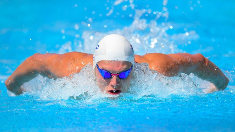 Scotland's Duncan Scott was second in the men's 200m individual medley 