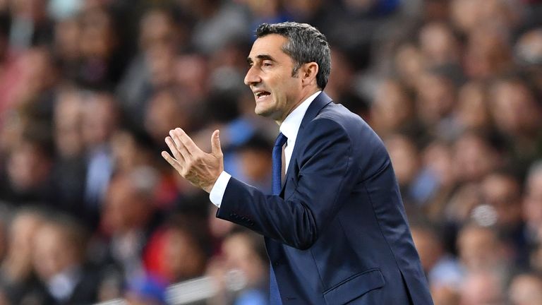 Ernesto Valverde's hopes of a treble in his first season at Barcelona remains on course