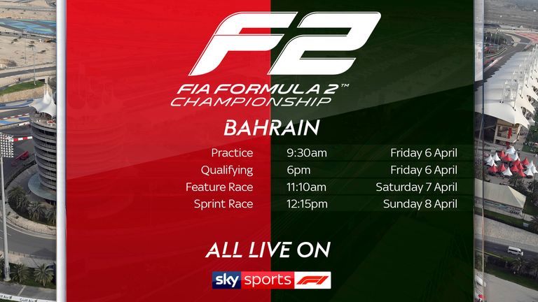 Don't miss the F2 live on Sky Sports F1