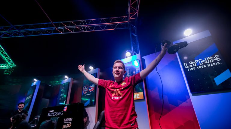 Simon ‘Zimme’ Nystedt celebrates his victory (credit: Gfinity)