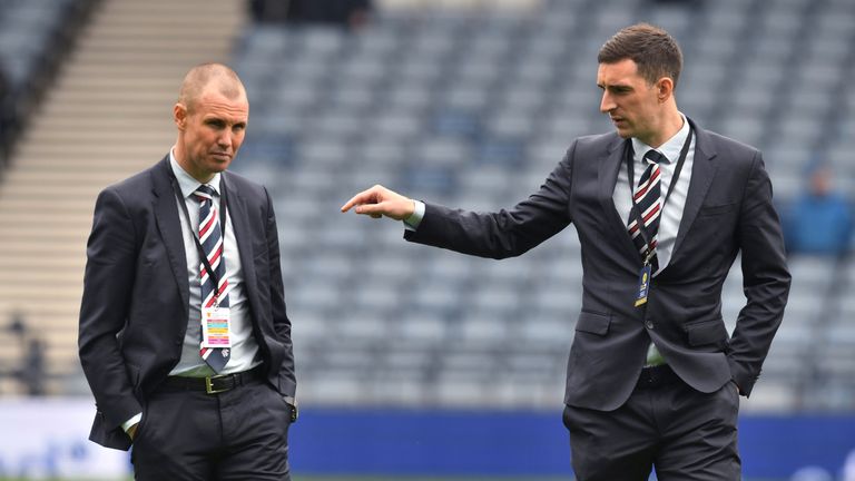 Kenny Miller (left) with Lee Wallace