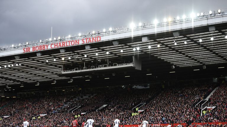 The Sir Bobby Charlton Stand in Old Trafford