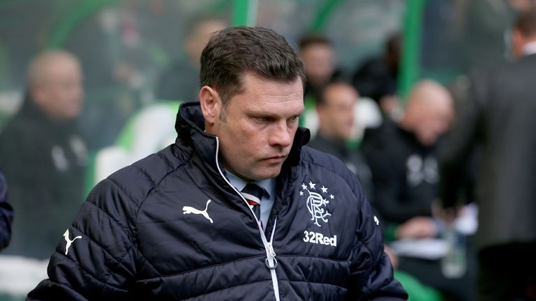 Rangers' manager Graeme Murty during the Ladbrokes Scottish Premiership match at Celtic Park