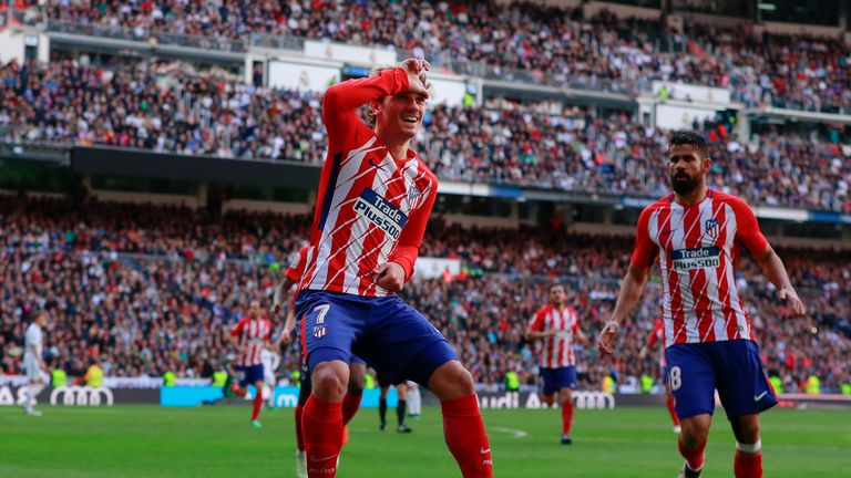 Antoine Griezmann ensured the spoils were shared in the Madrid derby