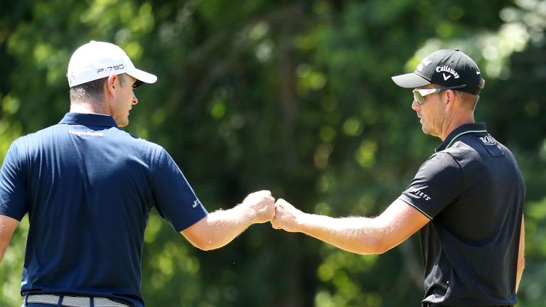 Rose and Stenson played alongside eachother during the final round of the US Open