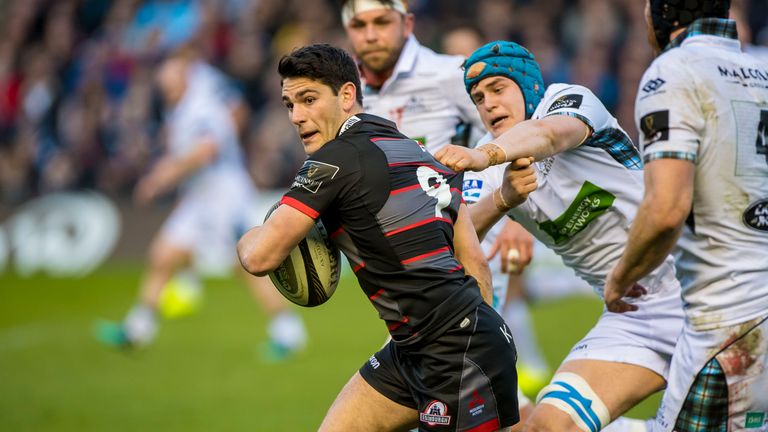 Guinness PRO14, BT Murrayfield, Edinburgh, Scotland 28/4/2018.vs Glasgow Warriors.Glasgow's Scott Cummings tackles Sam Hidalgo Clyne of Edinburgh.Mandatory Credit ..INPHO/Craig Watson