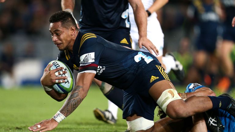 AUCKLAND, NEW ZEALAND - APRIL 20:  during the round 10 Super Rugby match between the Blues and the Highlanders at Eden Park on April 20, 2018 in Auckland, New Zealand.  (Photo by Hagen Hopkins/Getty Images)
