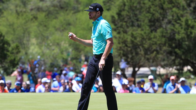 Jimmy Walker during the final round of the Valero Texas Open at TPC San Antonio AT&T Oaks Course on April 22, 2018 in San Antonio, Texas.