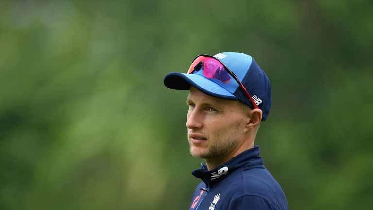 England Test captain Joe Root during a nets session.