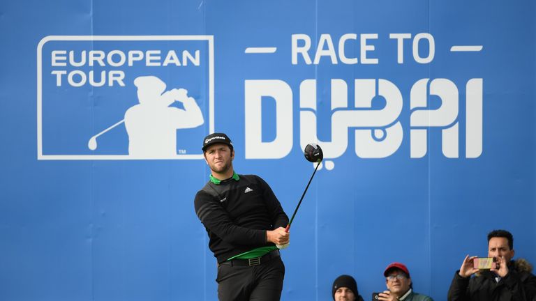 Jon Rahm during day one of Open de Espana at Centro Nacional de Golf on April 12, 2018 in Madrid, Spain.