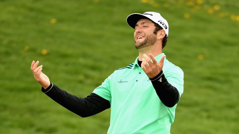 Jon Rahm during day two of the Open de Espana at Centro Nacional de Golf on April 13, 2018 in Madrid, Spain.