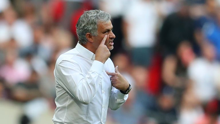  during The Emirates FA Cup Semi Final match between Manchester United and Tottenham Hotspur at Wembley Stadium on April 21, 2018 in London, England.