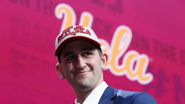 Josh Rosen during the first round of the 2018 NFL Draft at AT&T Stadium on April 26, 2018 in Arlington, Texas.