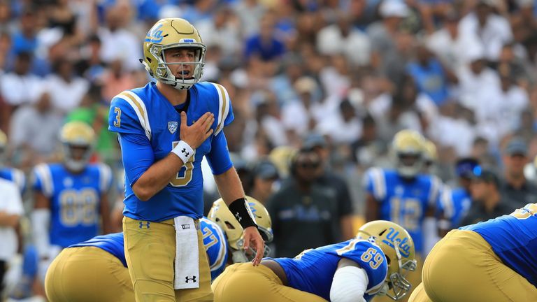 Josh Rosen during the first half of a game at the Rose Bowl on September 3, 2017 in Pasadena, California.