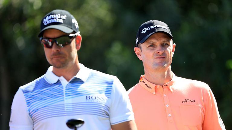 during round two of the Abu Dhabi HSBC Golf Championship at Abu Dhabi Golf Club on January 19, 2018 in Abu Dhabi, United Arab Emirates.