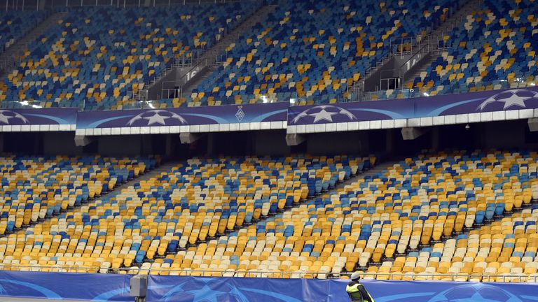 Dynamo Kiev's Olympic Stadium will host the Champions League final