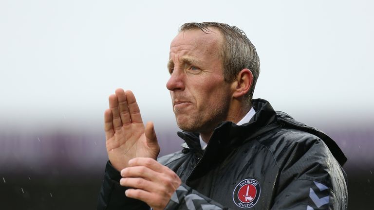Charlton manager Lee Bowyer during the Sky Bet League One match between Northampton Town and Charlton Athletic