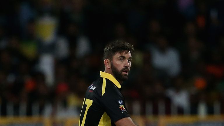 Liam Plunkett during the T10 League match between Bengal Tigers and Kerala Kings at Sharjah Cricket Stadium on December 14, 2017 in Sharjah, United Arab Emirates, 14 December 2017