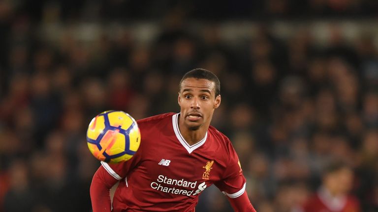 Joel Matip during the Premier League match between Swansea City and Liverpool 