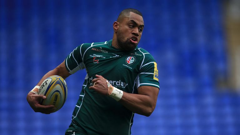 Joe Cokanasiga was one of two try scorers for London Irish