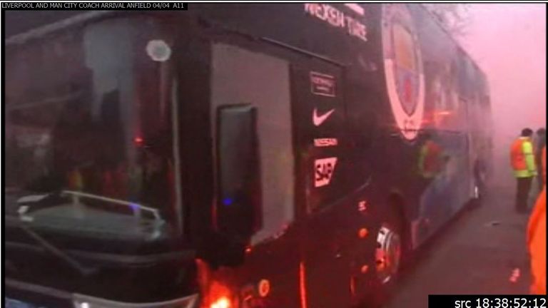 Manchester City team bus