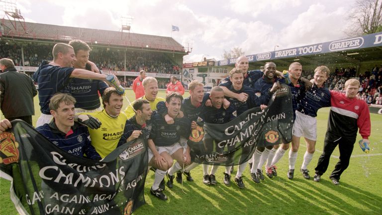 Manchester United won the title with four games to spare in 2000