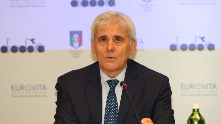 Italian referees association president Marcello Nicchi