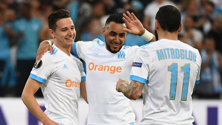 Marseille lead Red Bull Salzburg 2-0 after the first leg of their Europa League semi-final clash