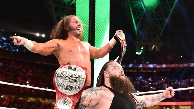Matt Hardy and Bray Wyatt won the Raw tag team titles on Friday night