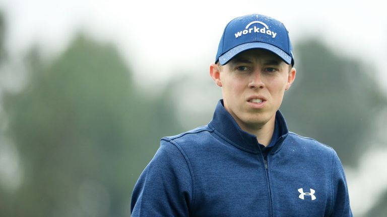 Matthew Fitzpatrick during the third round of the 2018 Masters Tournament at Augusta National Golf Club