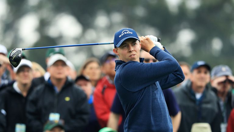 Matthew Fitzpatrick during the third round of the 2018 Masters Tournament at Augusta National Golf Club 