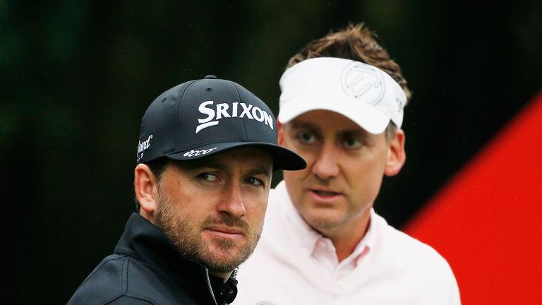 Graeme McDowell of Northern Ireland hits his tee shot on the fourth hole during the third round of the WGC - HSBC Champions at the Sheshan International Golf Club on November 8, 2014 in Shanghai, China *** Local Caption *** Graeme McDowell