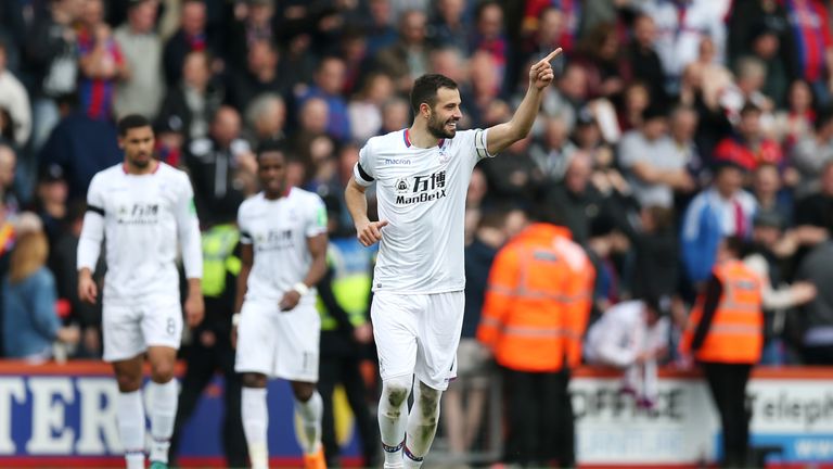  during the Premier League match between AFC Bournemouth and Crystal Palace at Vitality Stadium on April 7, 2018 in Bournemouth, England.