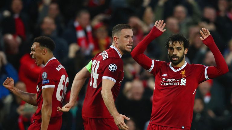 Mo Salah opted against celebrating both his goals for Liverpool against Roma