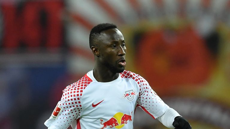 Naby Keita in action for RB Leipzig