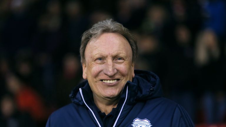 Cardiff City manager Neil Warnock during the Championship match at Sheffield United