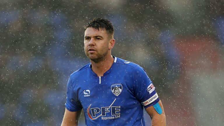 Anthony Gerrard during the Sky Bet League One match between Oldham Athletic and Northampton Town at Boundary Park on December 9, 2017 in Oldham, England.