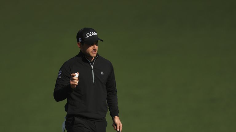 Patrick Cantlay during the second round of the 2018 Masters Tournament at Augusta National Golf Club