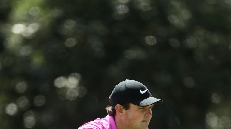 Patrick Reed during the final round of the 2018 Masters Tournament at Augusta National Golf Club 