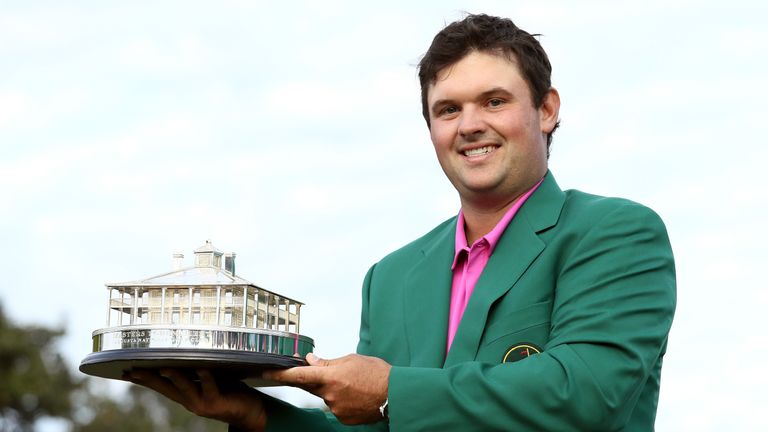 Patrick Reed celebrates after winning the 82nd Masters