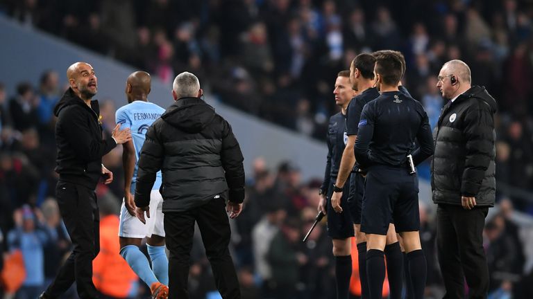  during the UEFA Champions League Quarter Final Second Leg match between Manchester City and Liverpool at Etihad Stadium on April 10, 2018 in Manchester, England.