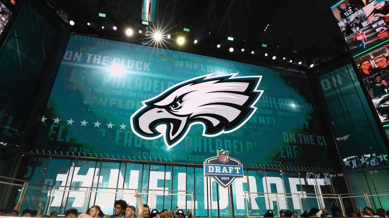 during the first round of the 2018 NFL Draft at AT&T Stadium on April 26, 2018 in Arlington, Texas.