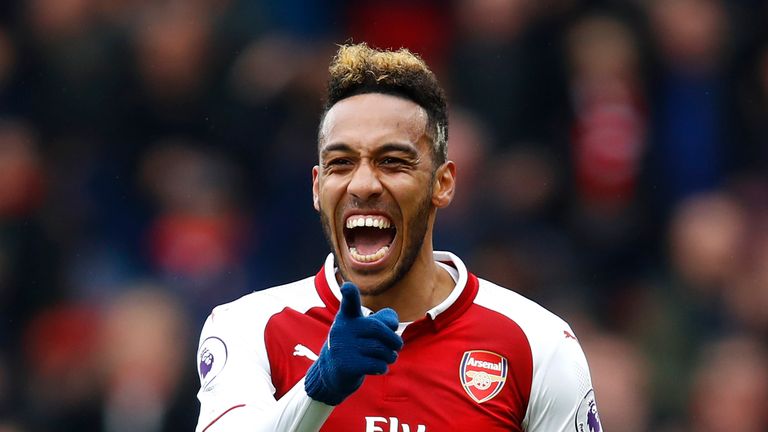 Pierre-Emerick Aubameyang levelled for Arsenal after Shane Long's opener for Southampton