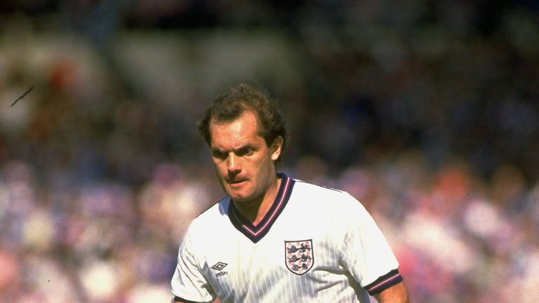 Ray Wilkins of England in action during the International Friendly match against the USSR at Wembley Stadium on June 2, 1984