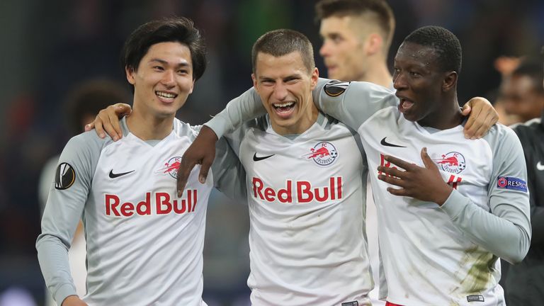RB Salzburg stunned Lazio 4-1 to win an enthralling quarter-final 6-5 on aggregate